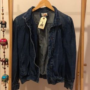Vintage 80’s Puff Sleeve Denim Jacket